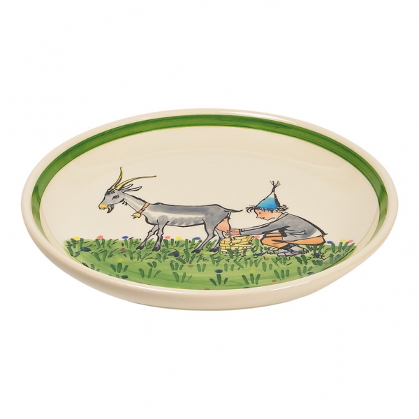 Teller Ursli mit Geiss 21 cm | BOX